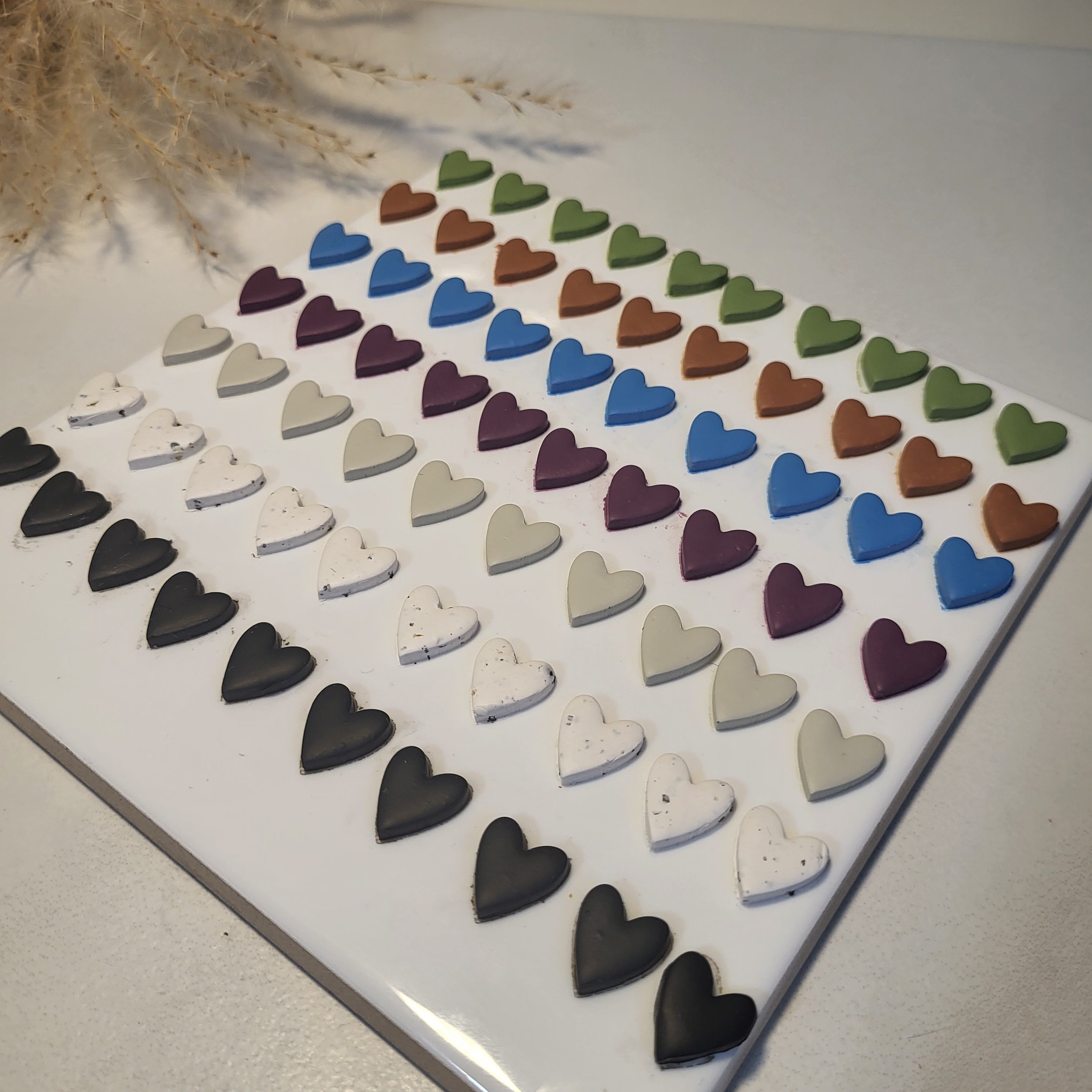 Heart studs